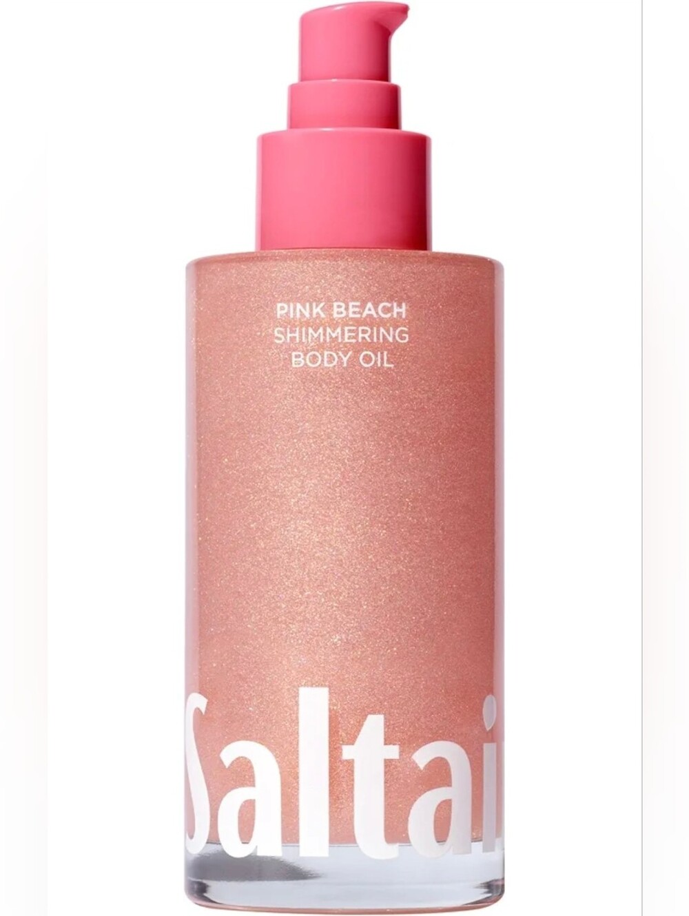 Saltair Shimmering Body Oil - Pink Beach Scented Dry Oil Moisturizer with Light-